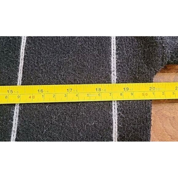 Kirundo Grid Pattern Black Turtleneck Drop Shoulder Sweater Size Large Geometric - Picture 10 of 10